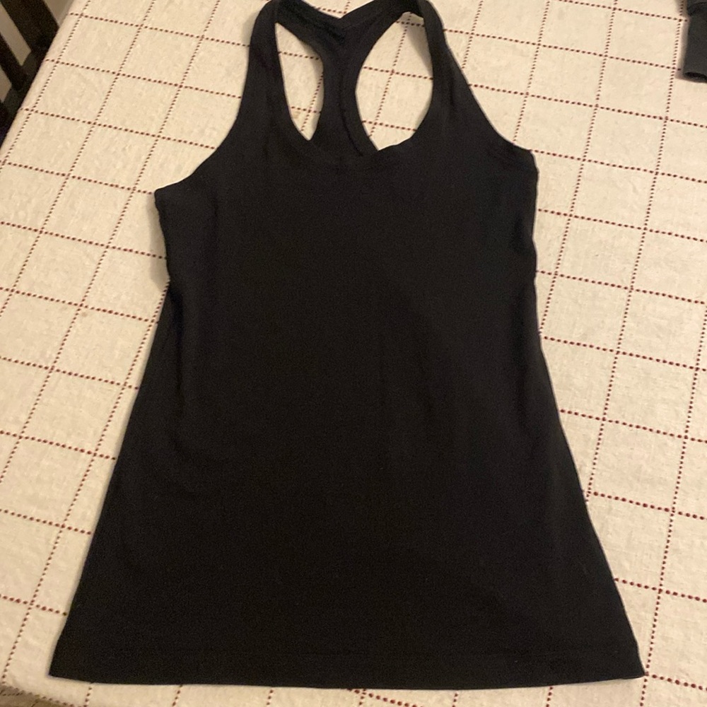 COPY - Lululemon Racerback 2 size 4 black. Fabulous condition.